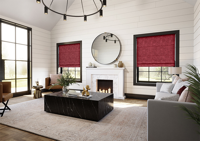 Maurice, Red - Roman Blind - Image 7